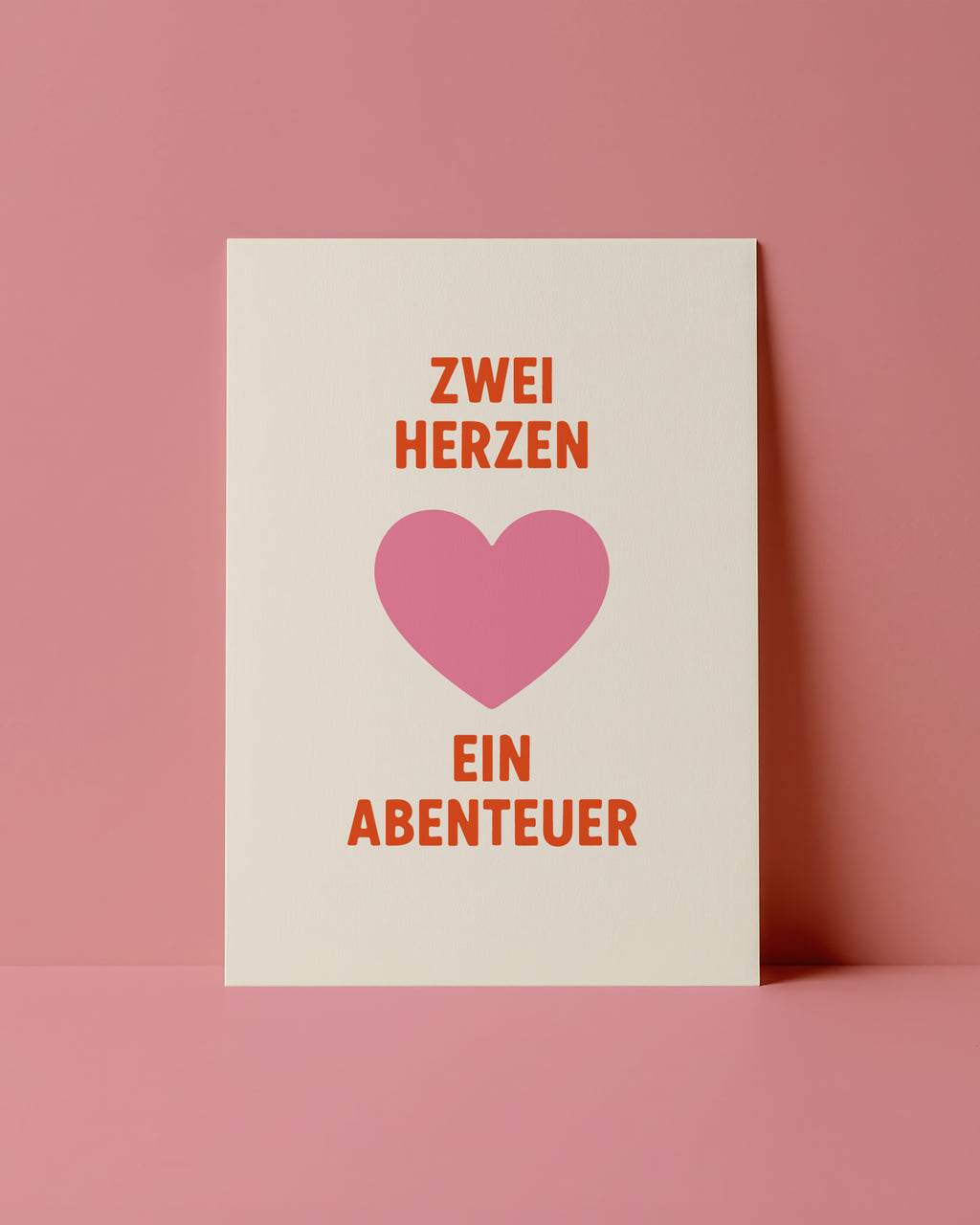 POSTKARTE - ZWEI HERZEN EIN ABENTEUER
