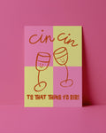 POSTKARTE - CIN CIN