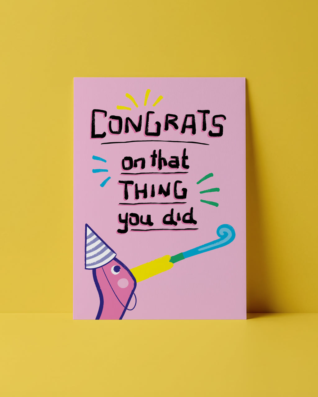 POSTKARTE - CONGRATS ON THAT THING YOU DID