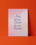 POSTKARTE - MAKE ALL YOUR DELULU