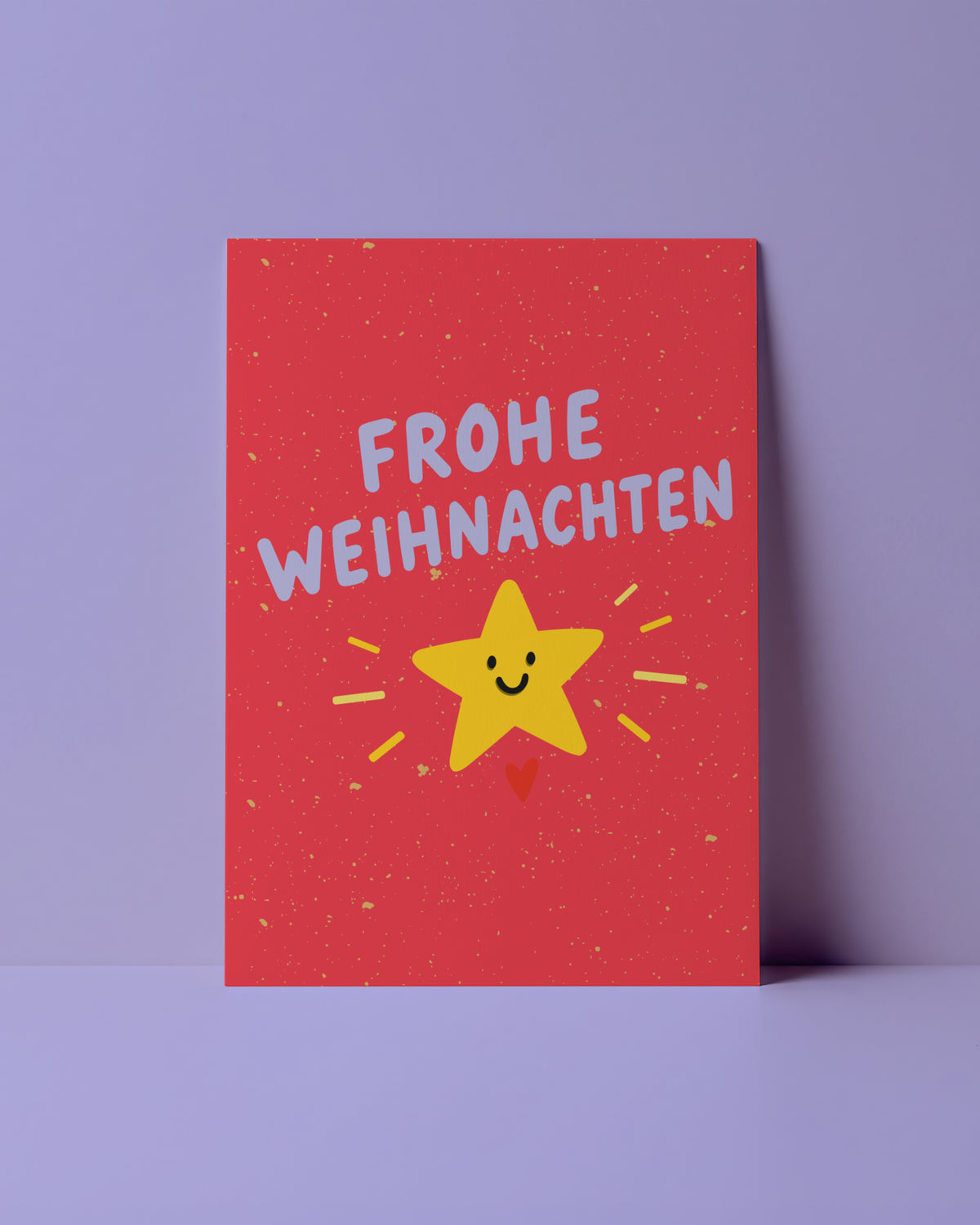 POSTKARTE- FROHE WEIHNACHTEN STERN
