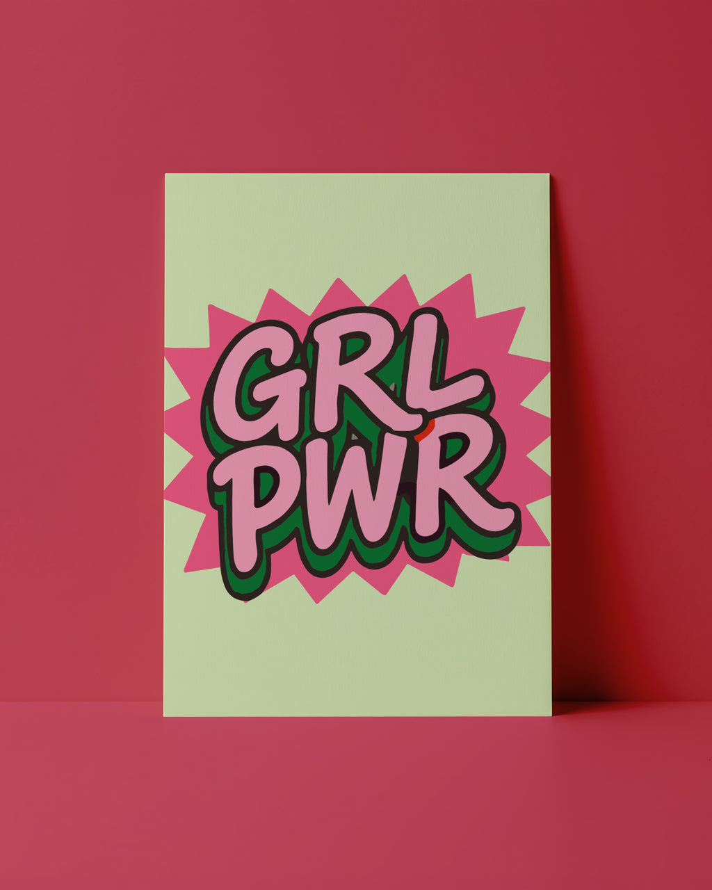 POSTKARTE - GRL POWER