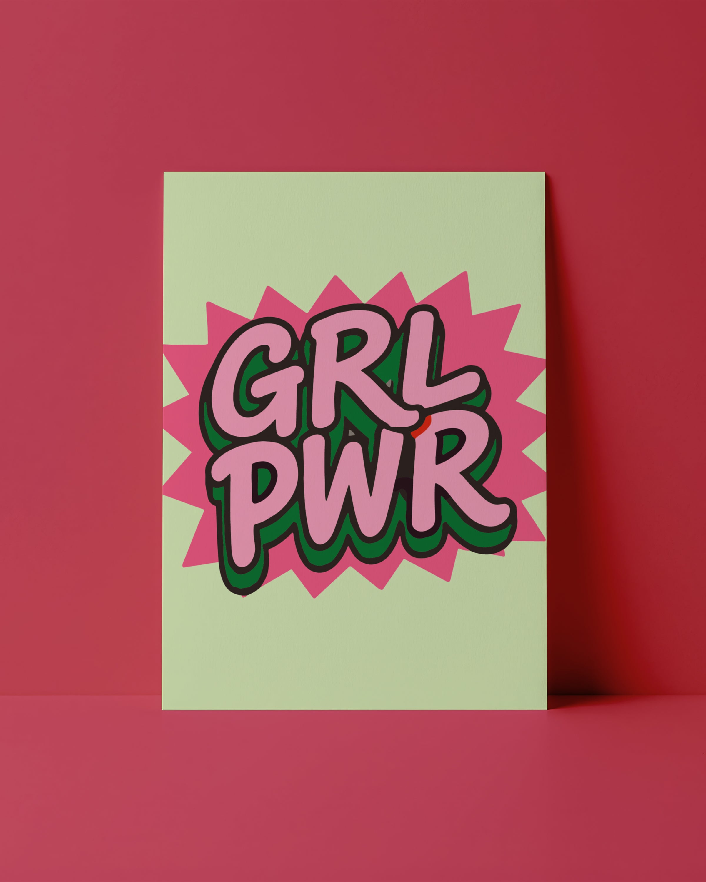 POSTKARTE - GRL POWER