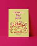 POSTKARTE - COCKTAILS AND GOSSIP