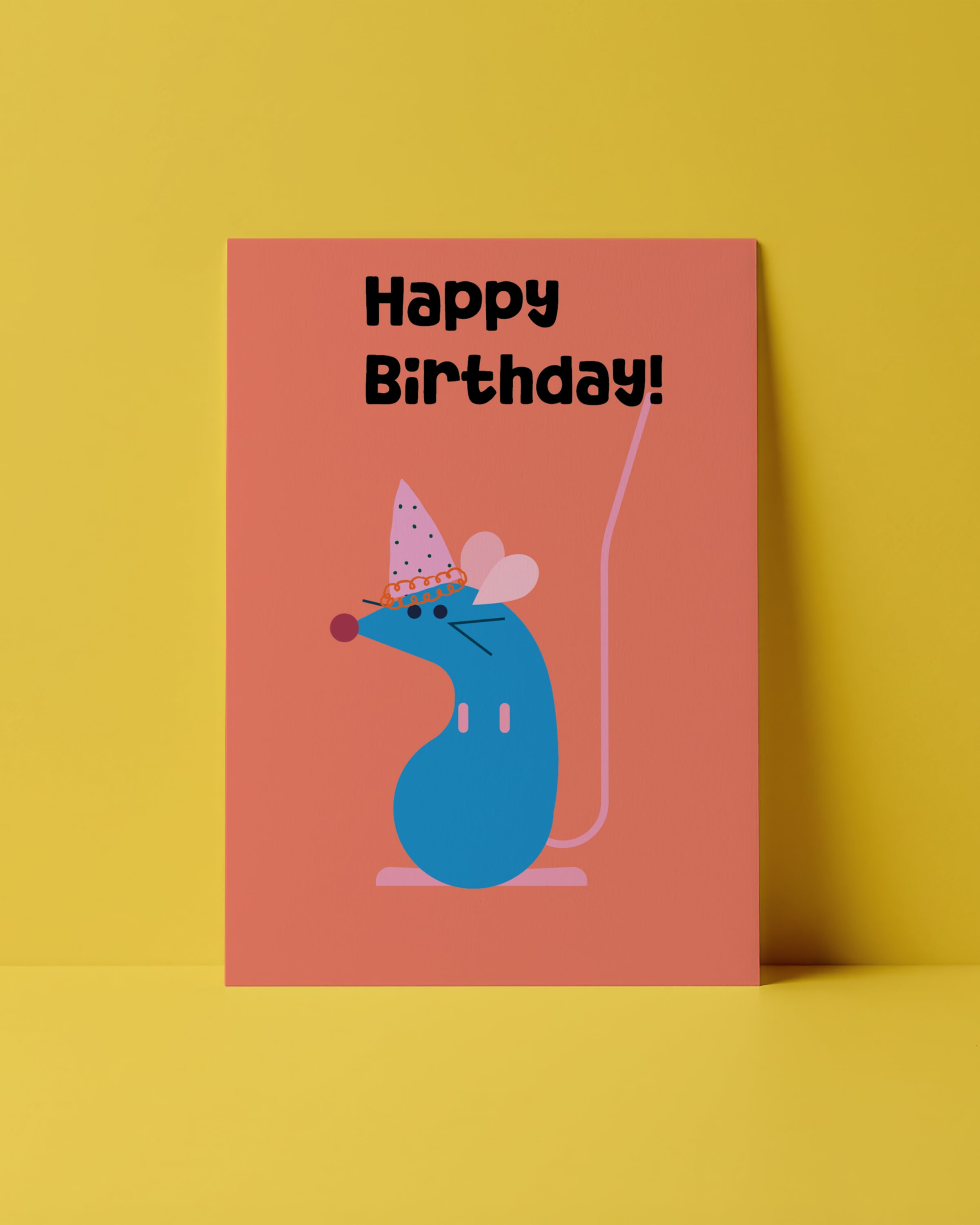 POSTKARTE - HAPPY BIRTHDAY MAUS