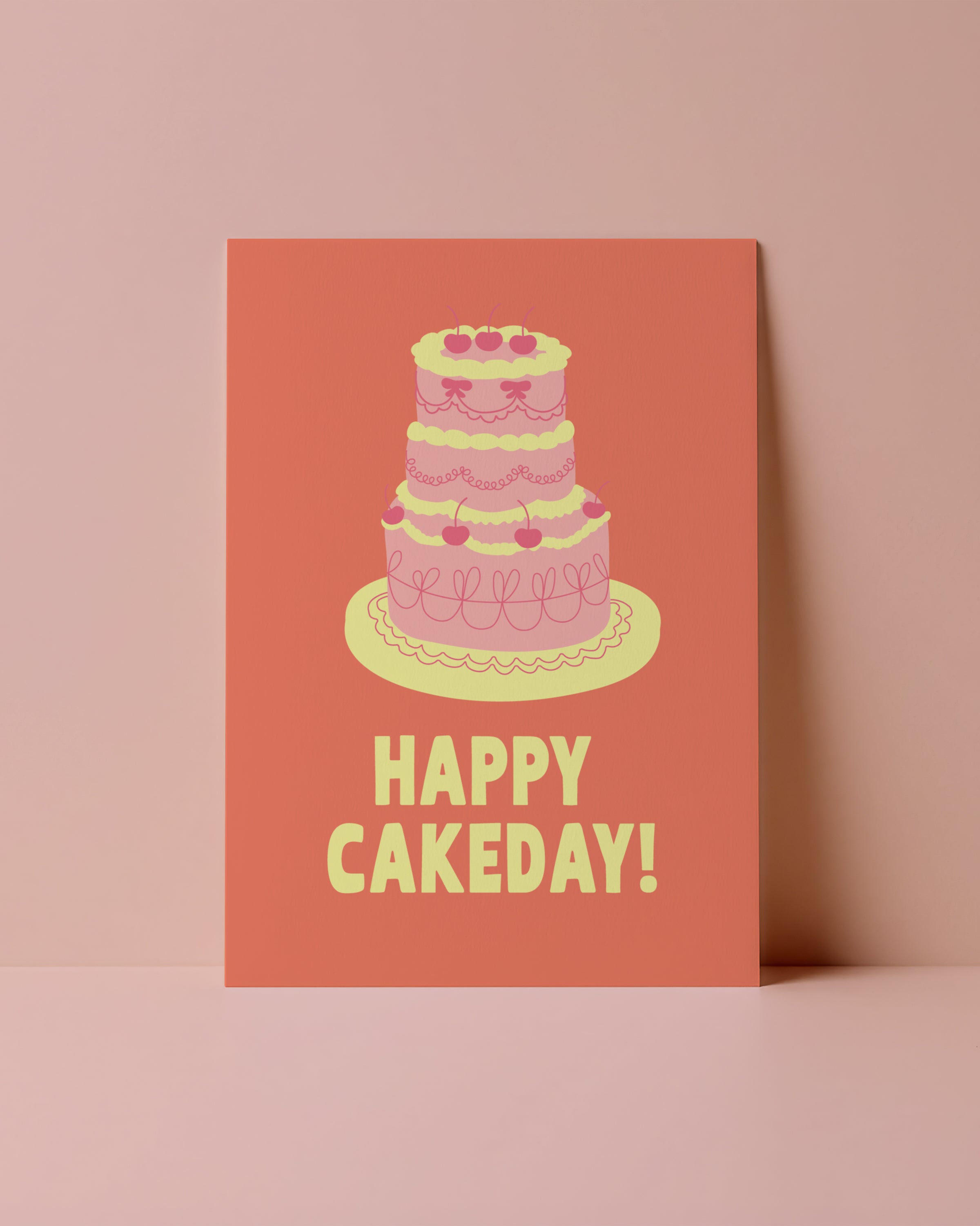 POSTKARTE - HAPPY CAKEDAY