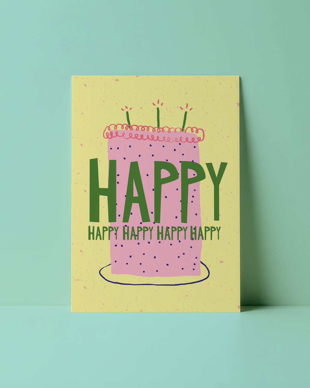POSTKARTE - HAPPY HAPPY HAPPY