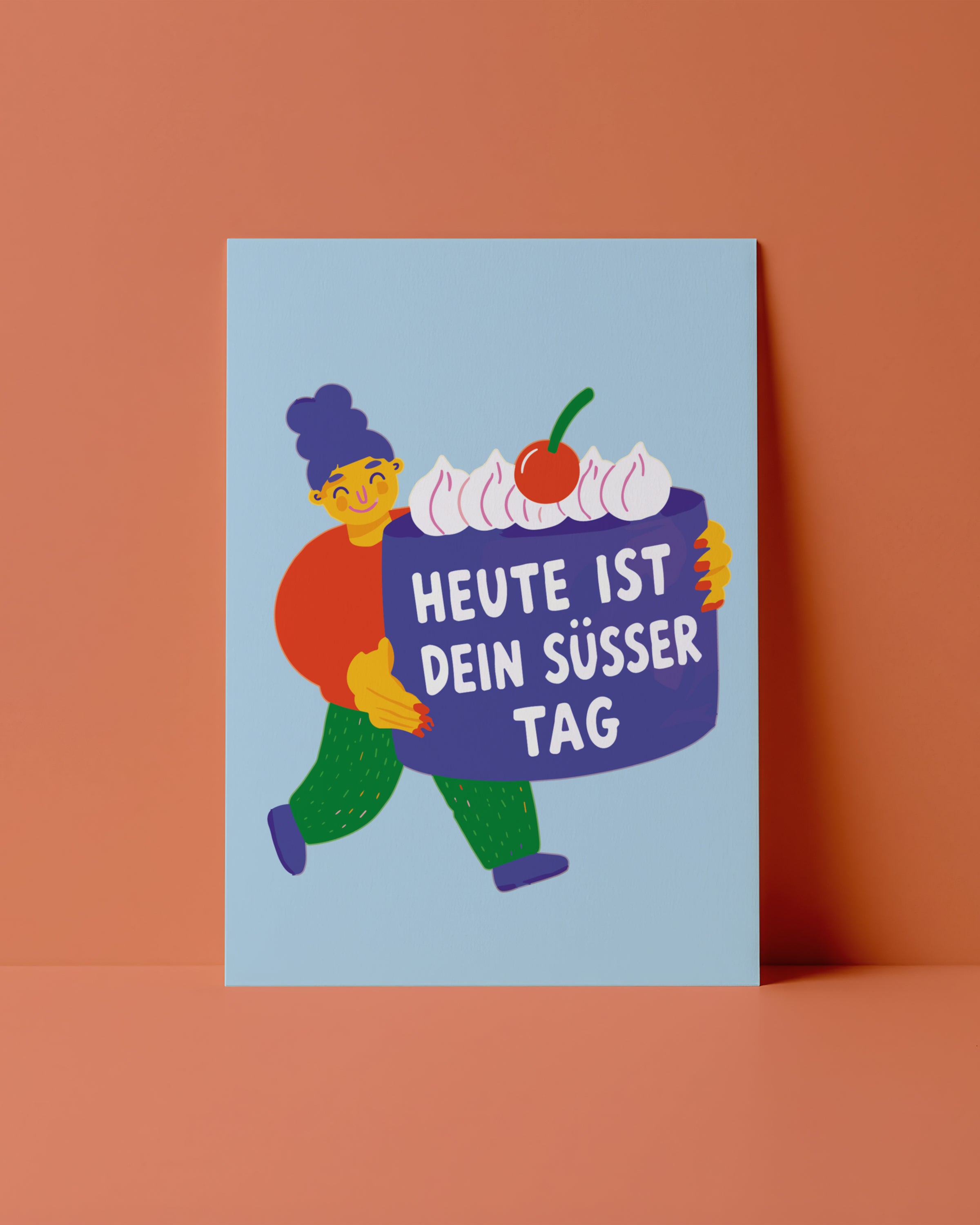 POSTKARTE - HEUTE IST EIN SÜSSER TAG