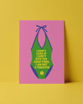 POSTKARTE - I DON`T CARE IF I DON`T GIVE YOU GOOD VIBES