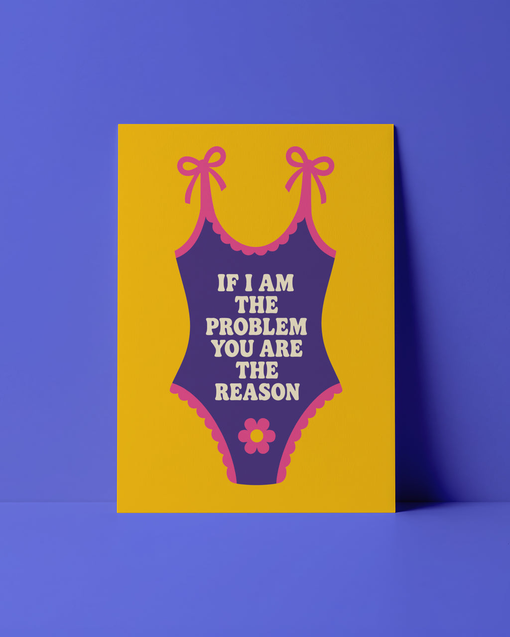 POSTKARTE - IF I AM THE PROBLEM YOU ARE THE REASON