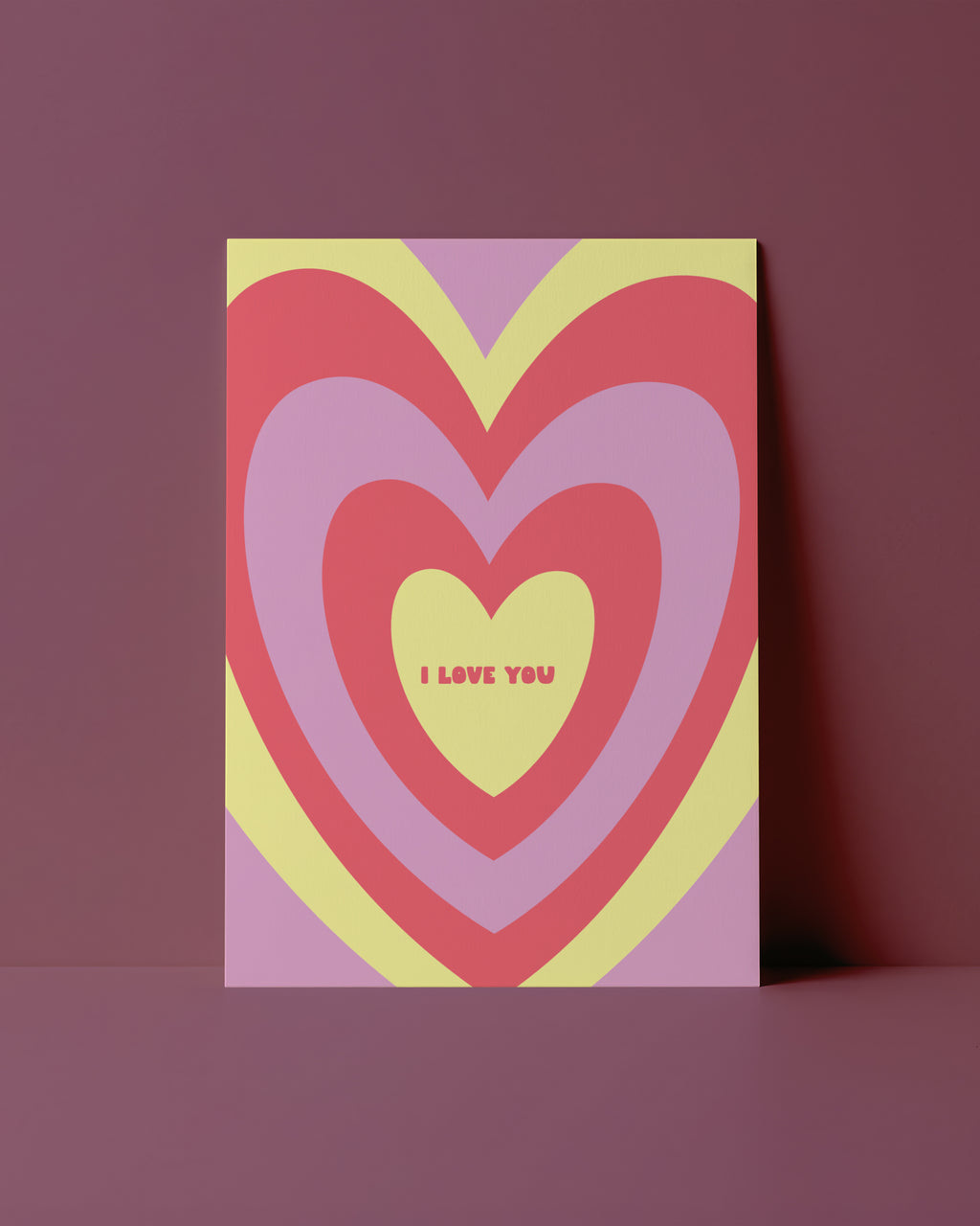 POSTKARTE - I LOVE YOU