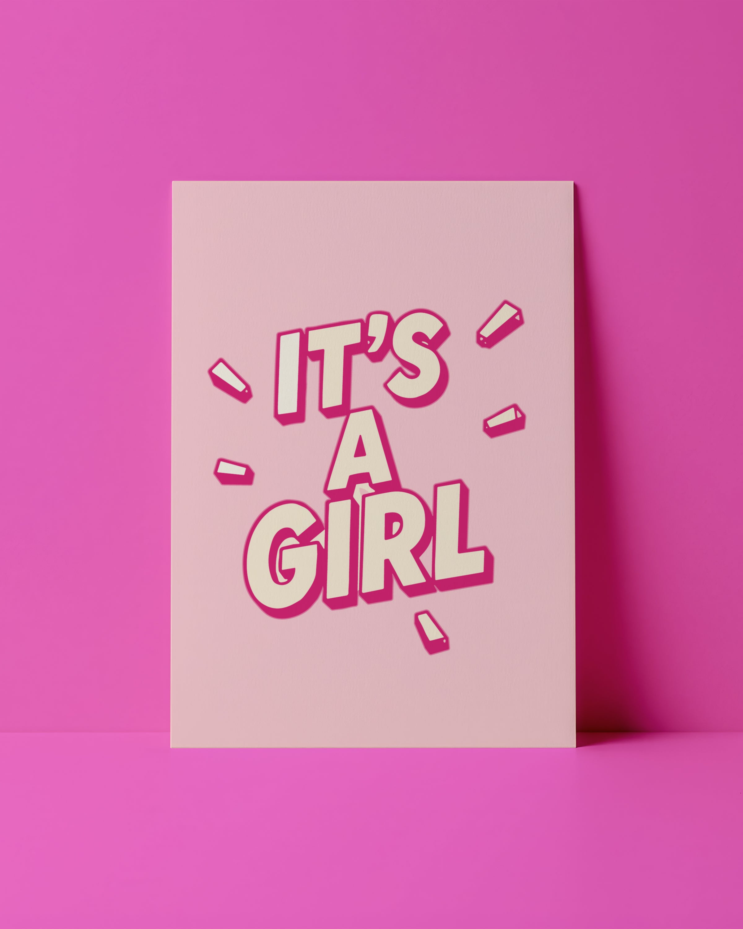 POSTKARTE - IT`S A GIRL