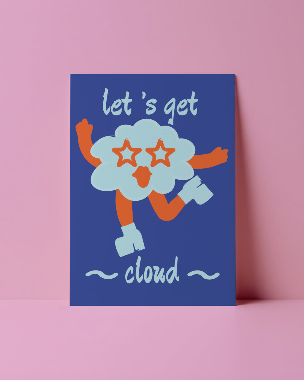 POSTKARTE - LET`S GET CLOUD