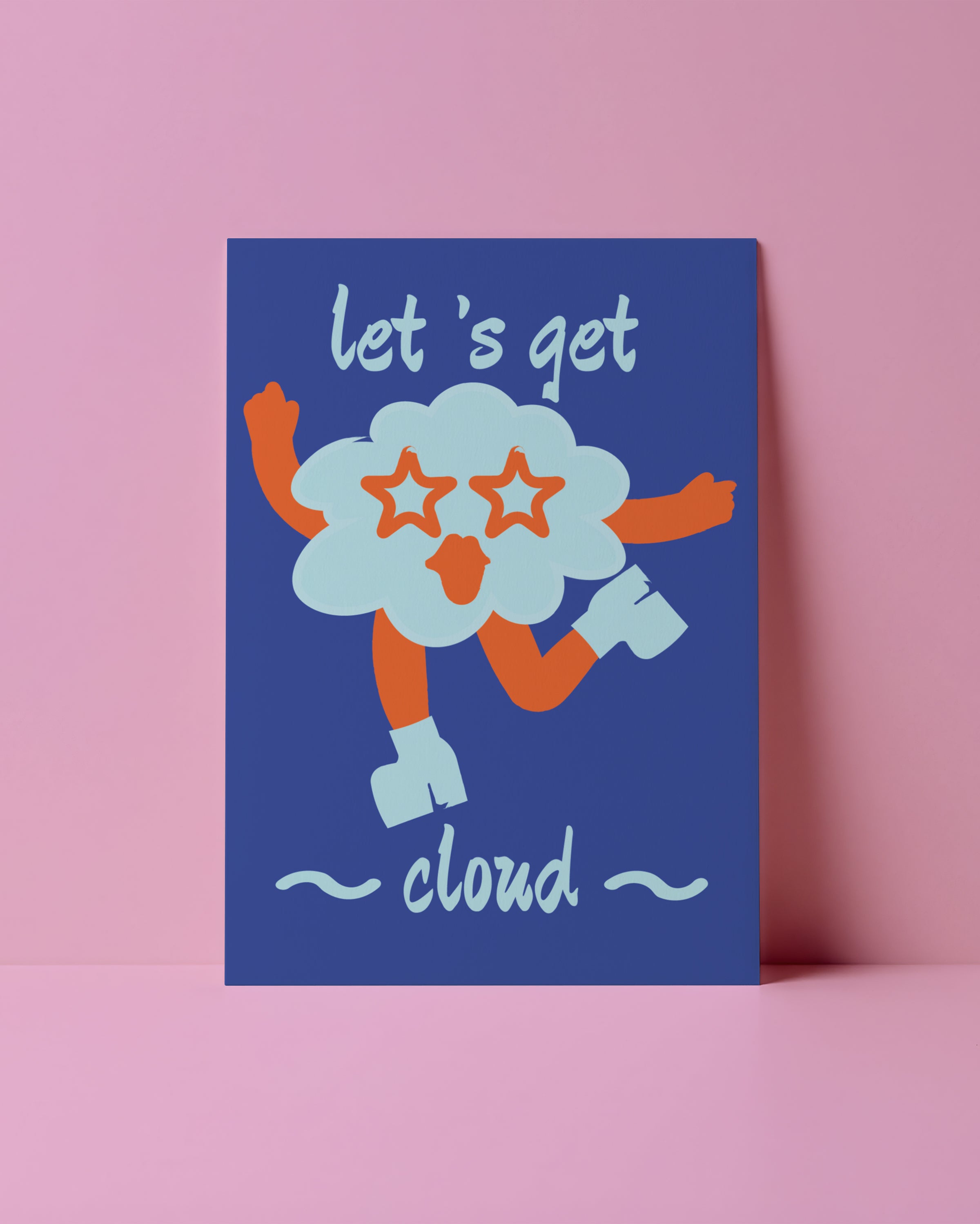 POSTKARTE - LET`S GET CLOUD