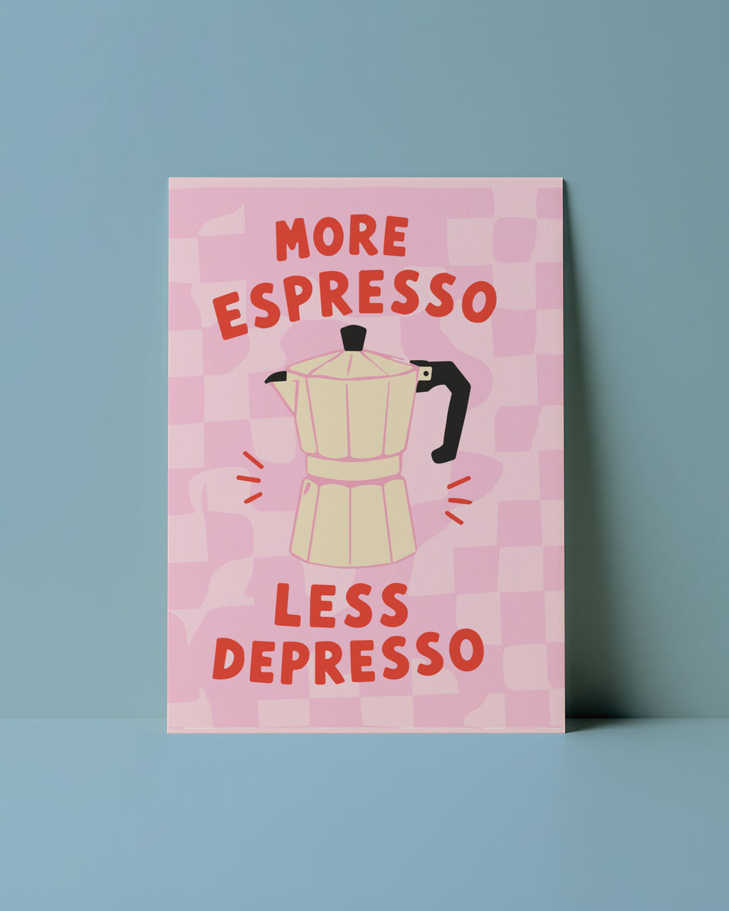 POSTKARTE - MORE ESPRESSO LES DEPRESSO