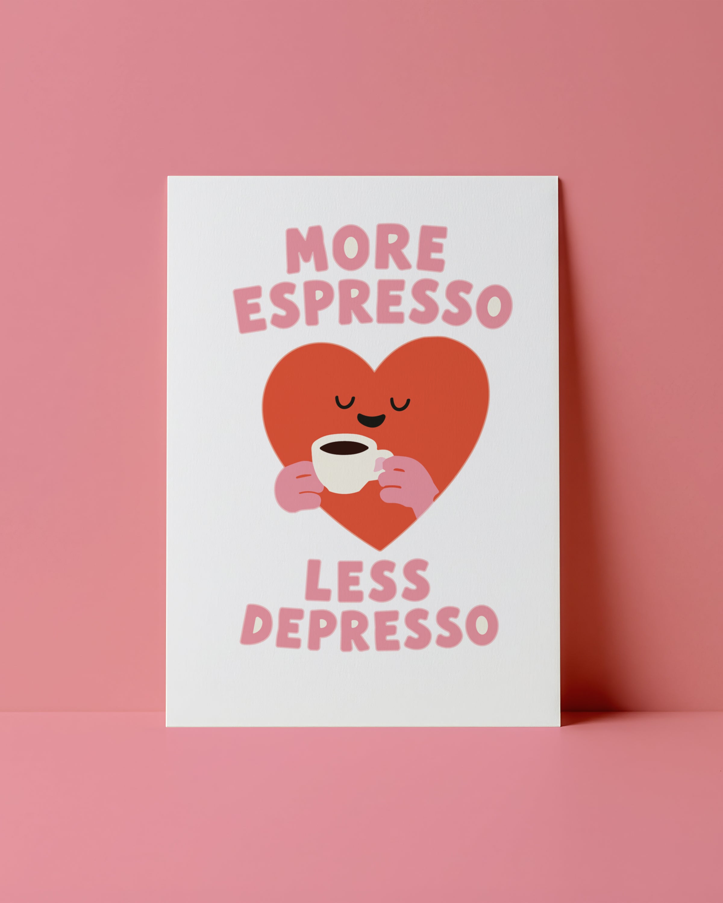 POSTKARTE - MORE ESPRESSO HERZ