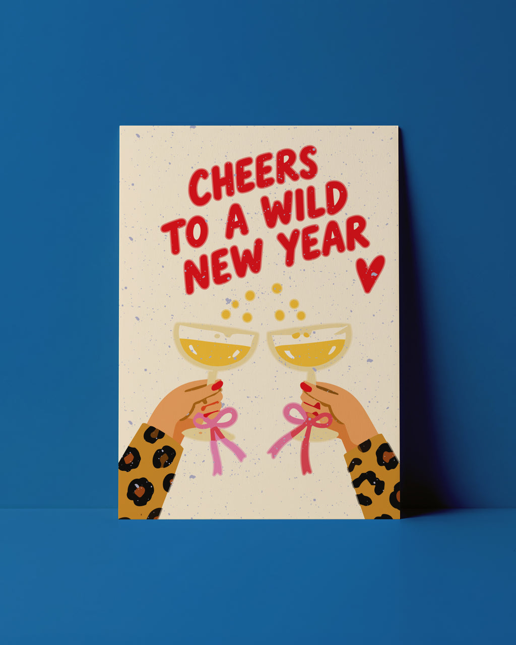 POSTKARTE - CHEERS TO A WILD NEW YEAR