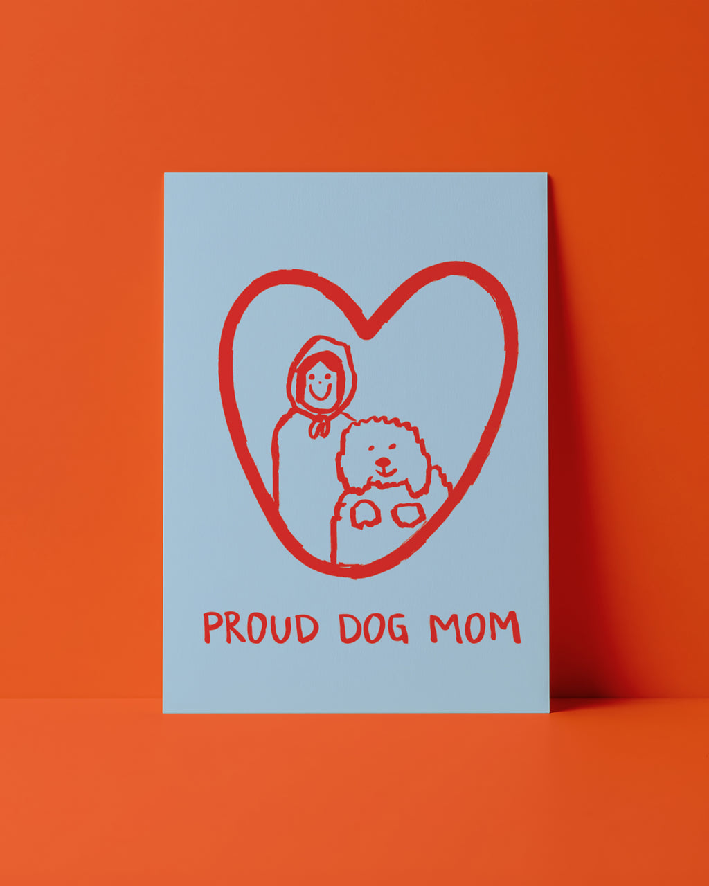 POSTKARTE - PROUD DOG MOM