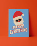 POSTKARTE- MERRY SANTA SONNENBRILLE