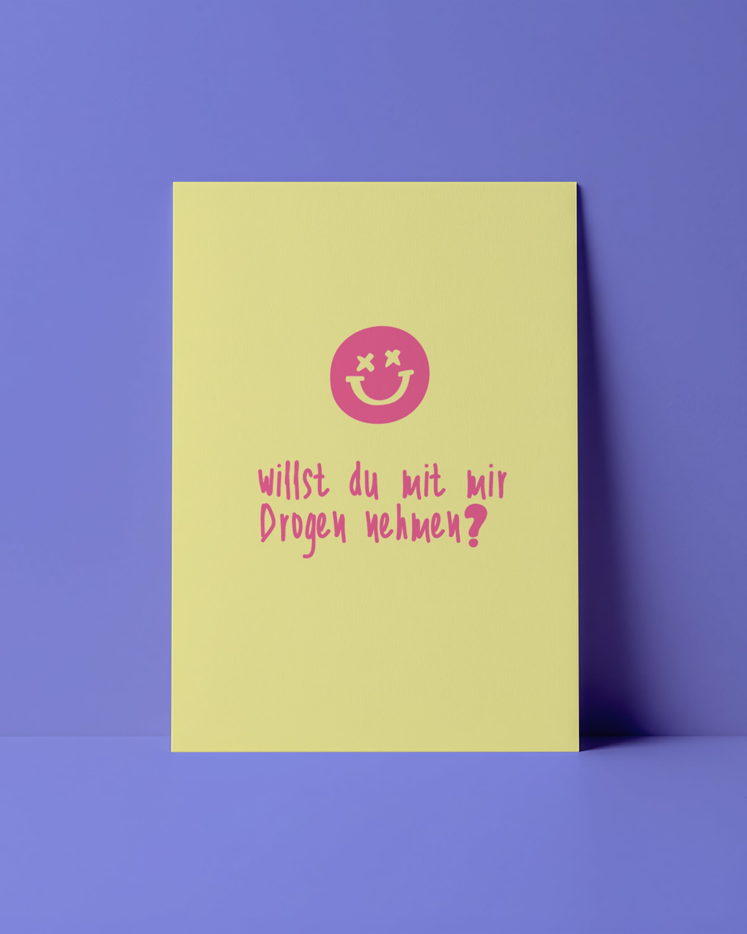 POSTKARTE - DROGEN NEHMEN